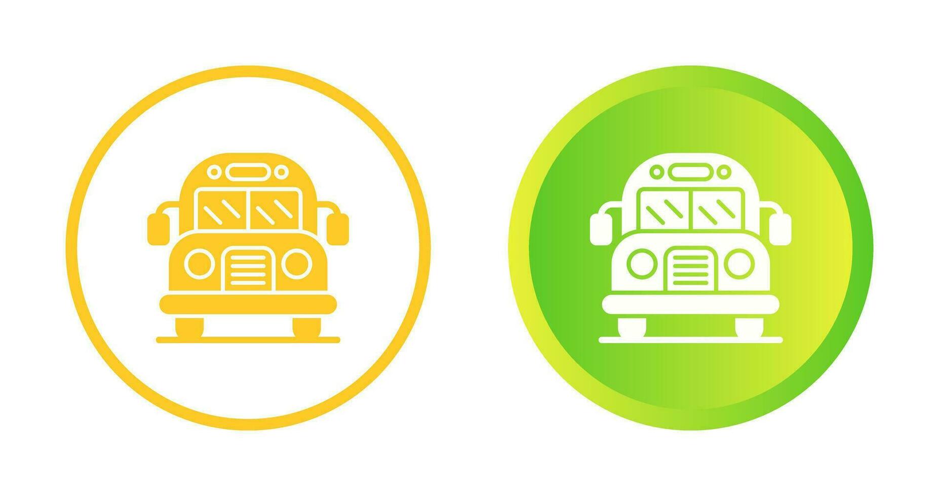 icono de vector de autobús escolar