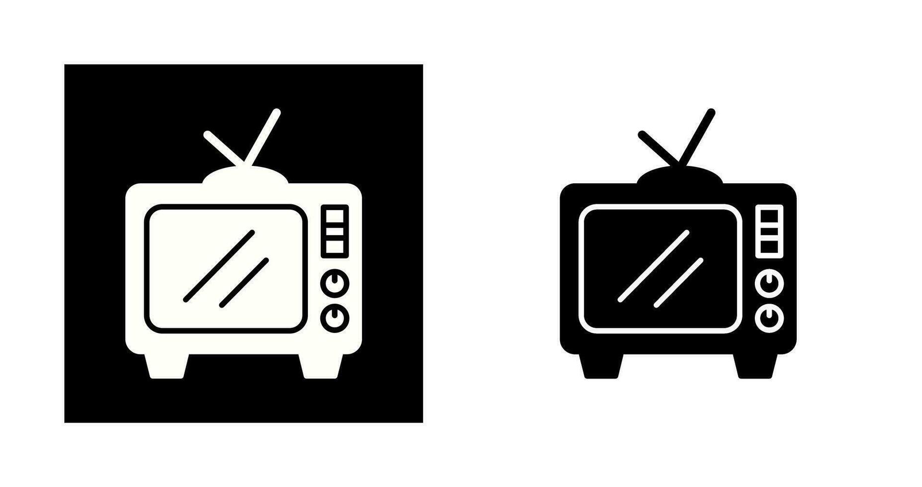 icono de vector de tv