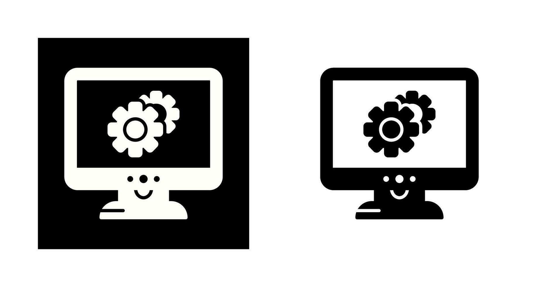 Settings Lcd Vector Icon