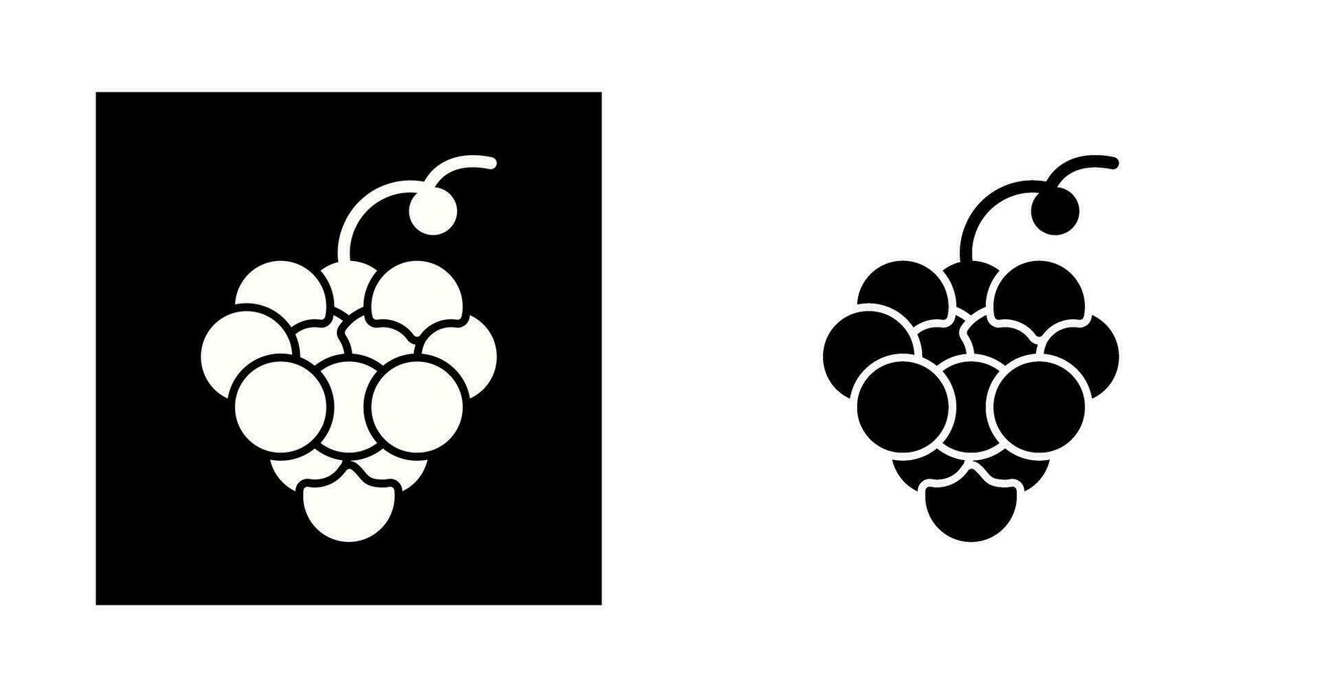 icono de vector de uvas