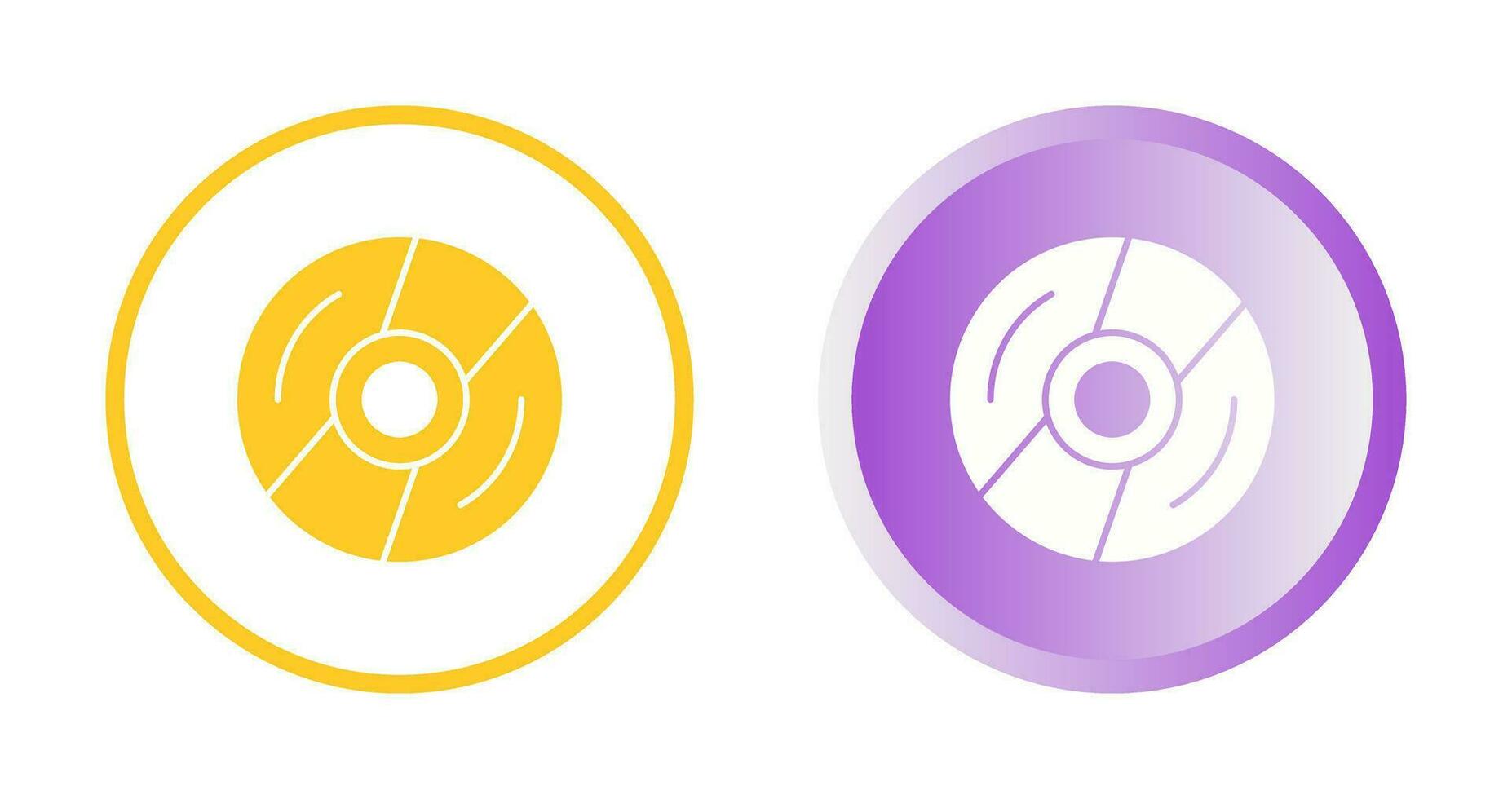 icono de vector de disco compacto