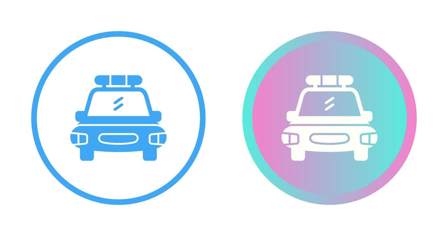 Police Car Vector Icon