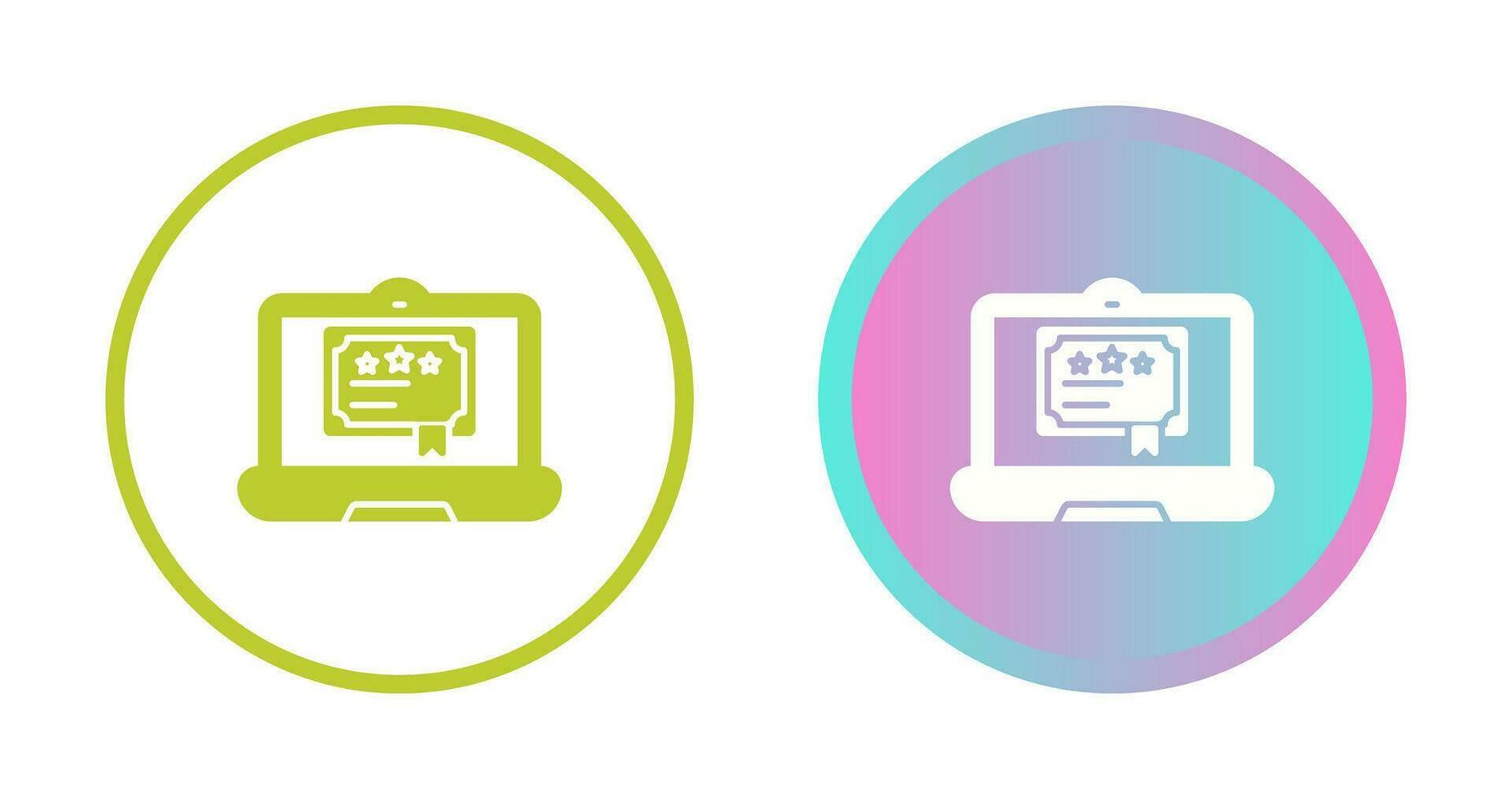 Digital Certificate Vector Icon