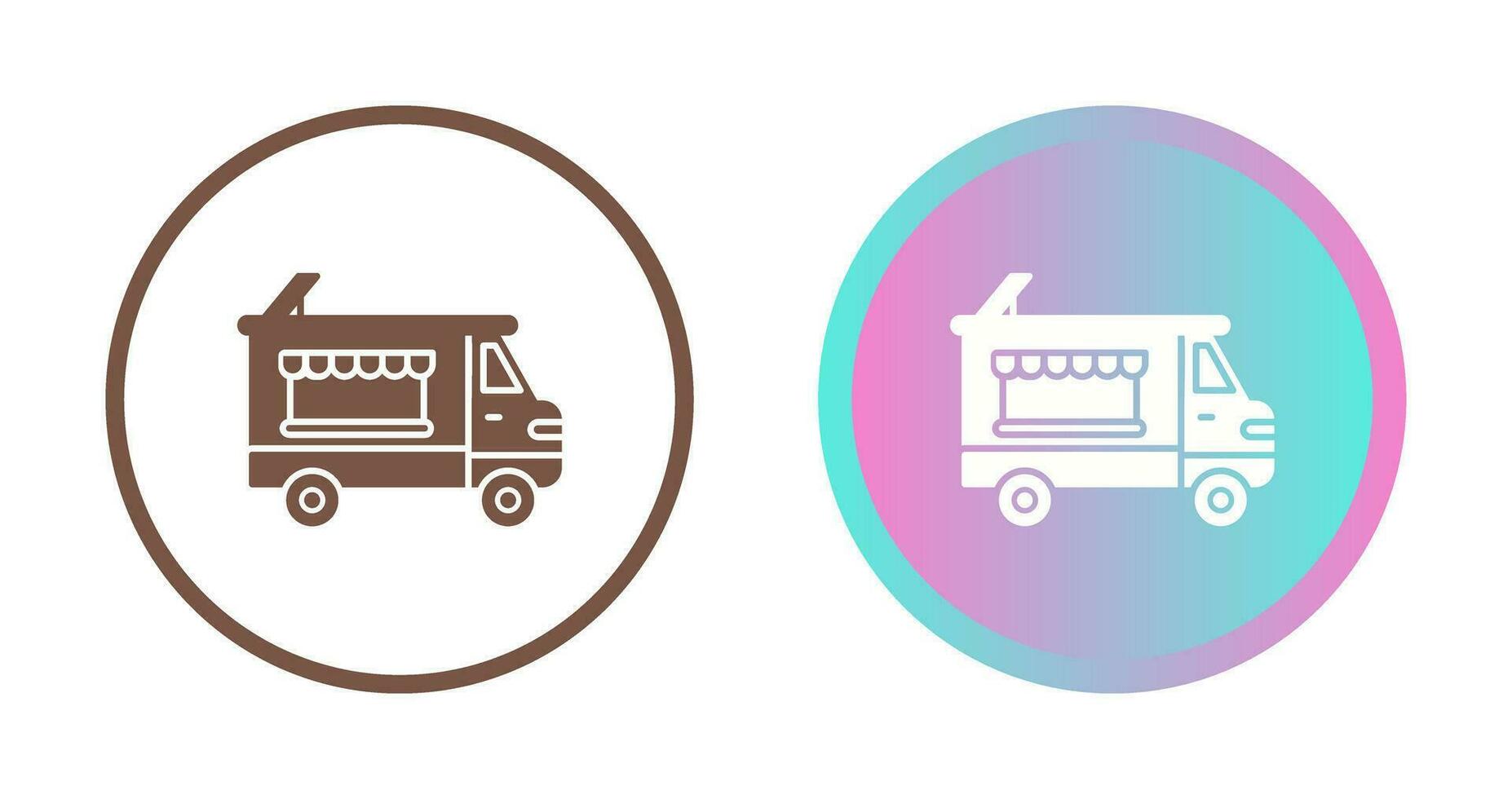 Bakery Truck Vector Icon