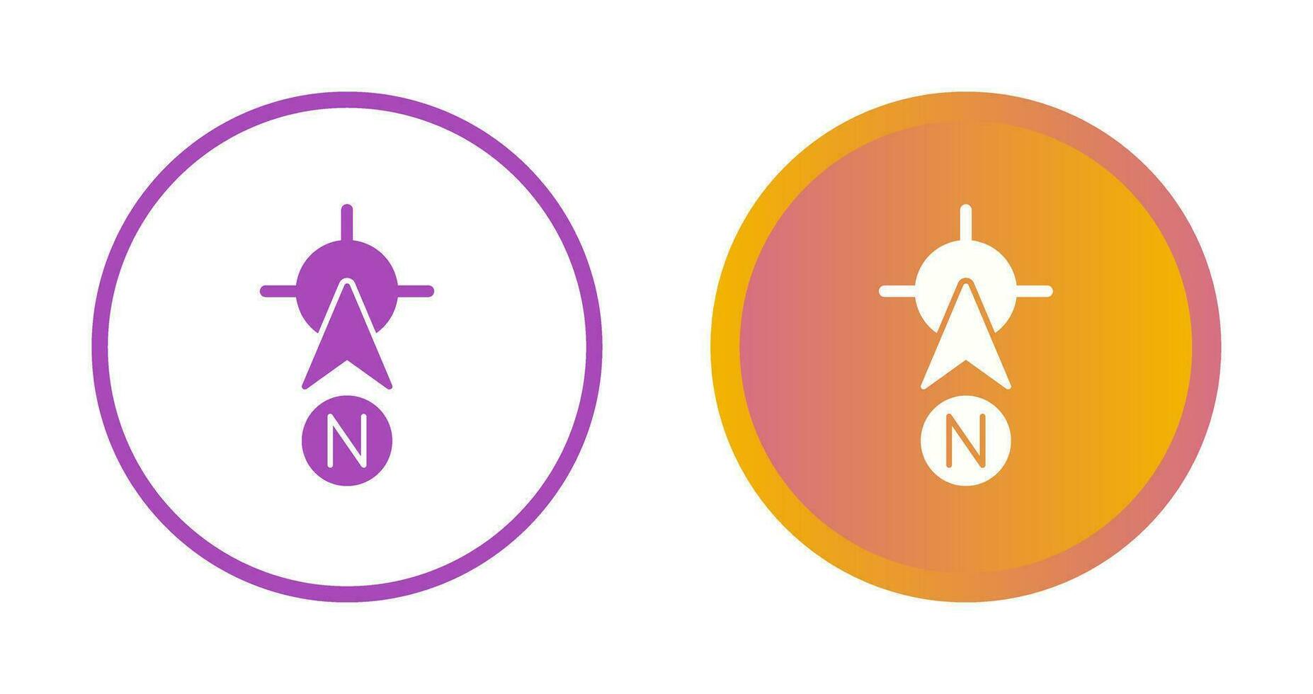 North Vector Icon