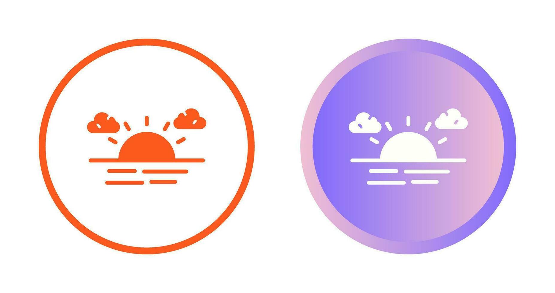 Sunset Vector Icon