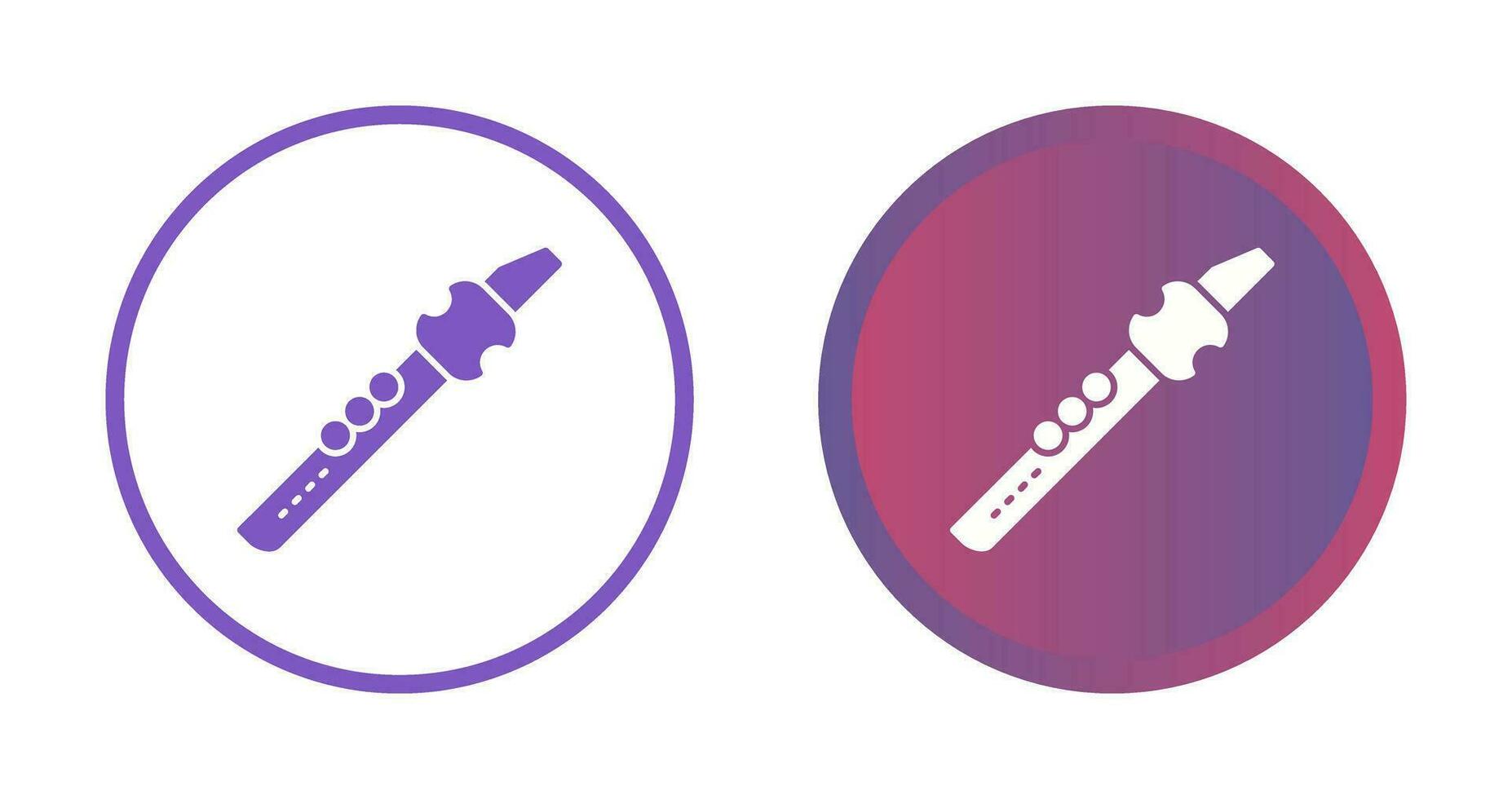Flute Vector Icon