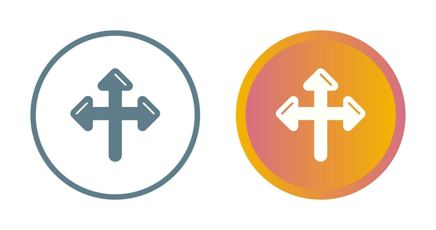 Directional Sign Vector Icon