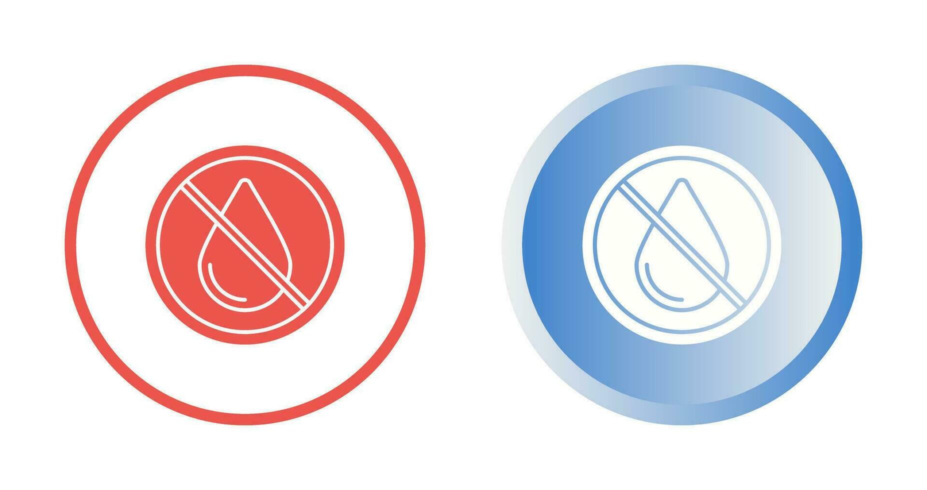 No Water Vector Icon