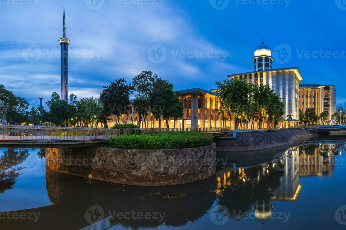 Masjid Istiqlal, Independence Mosque, located at center of Jakarta in Indonesia photo