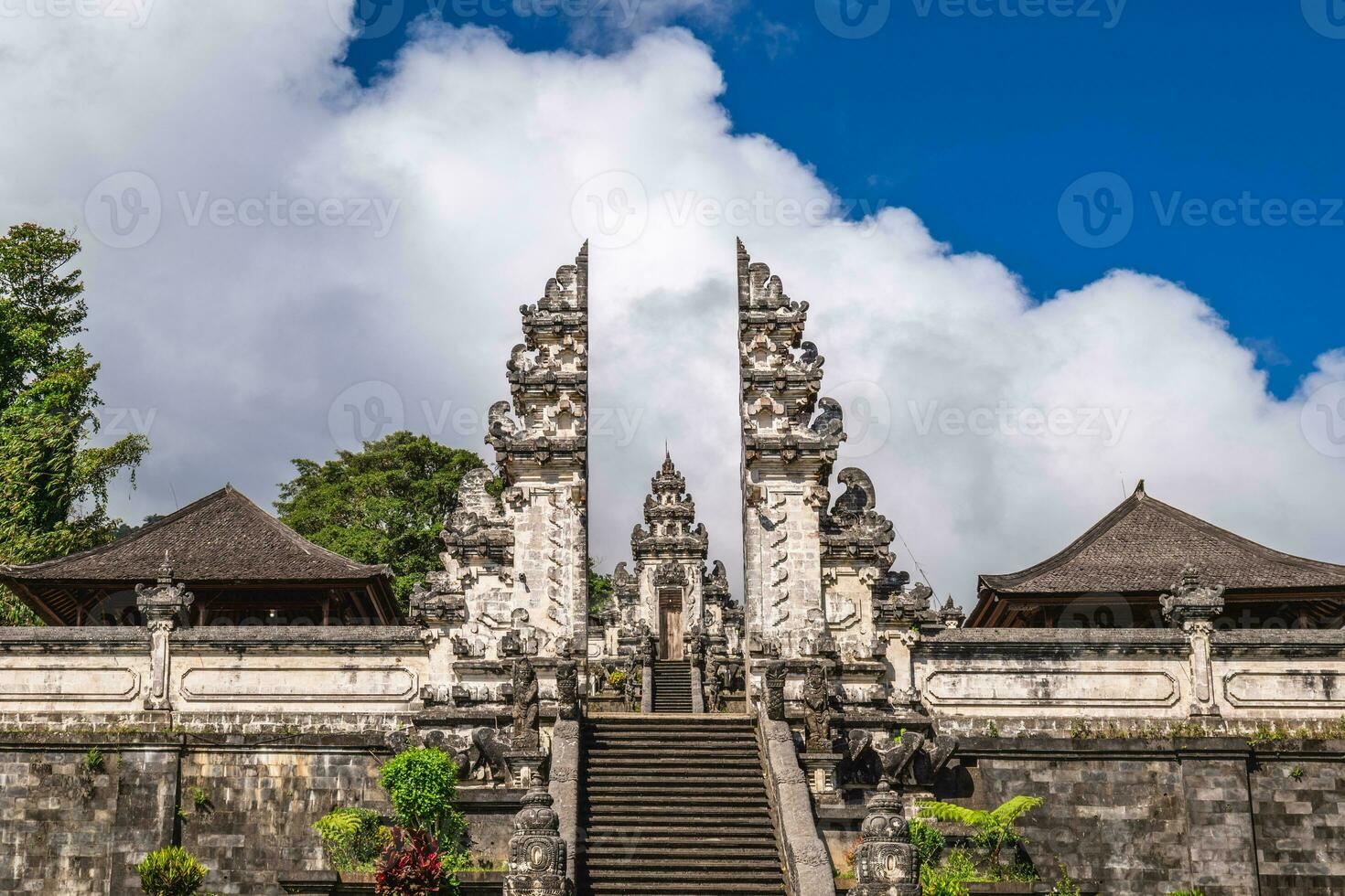 Pura Penataran Agung Lempuyang in the slope of Mount Lempuyang in Karangasem, Bali photo