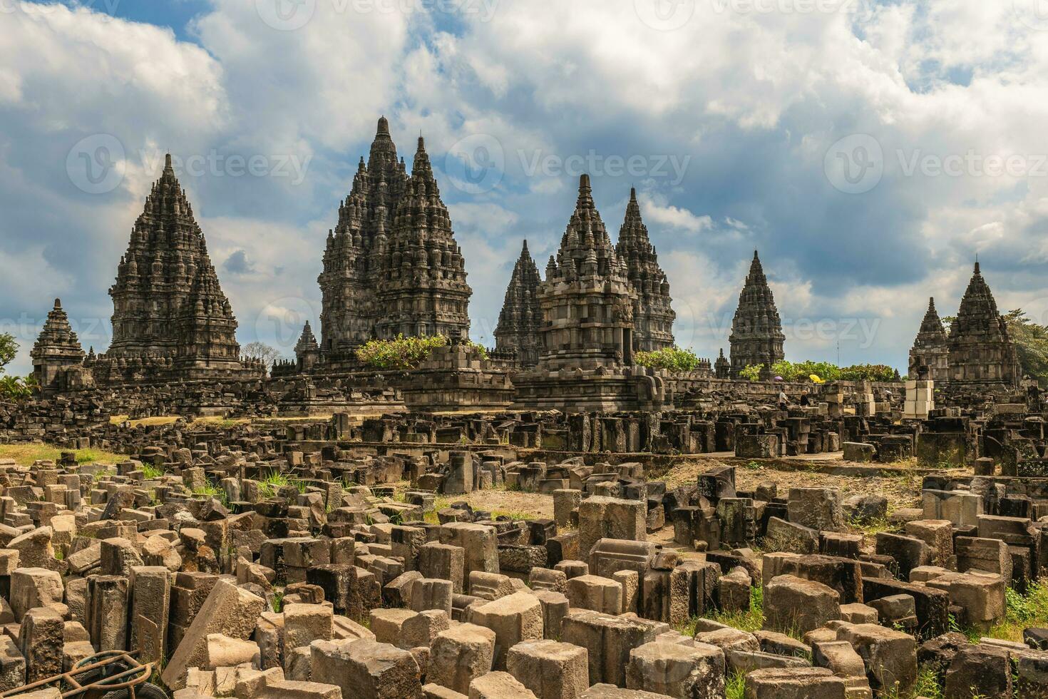 prambanano, un hindú templo compuesto en yogyakarta, del Sur Java, Indonesia, foto