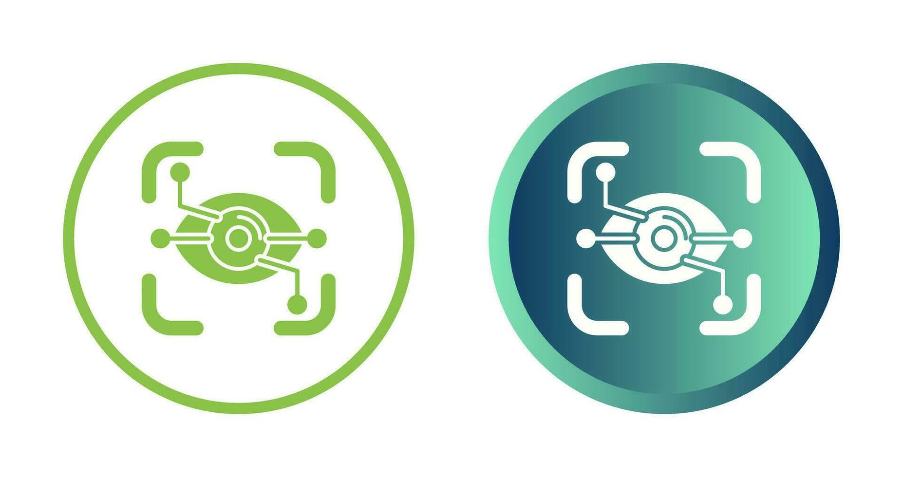 Eye Recognition Vector Icon