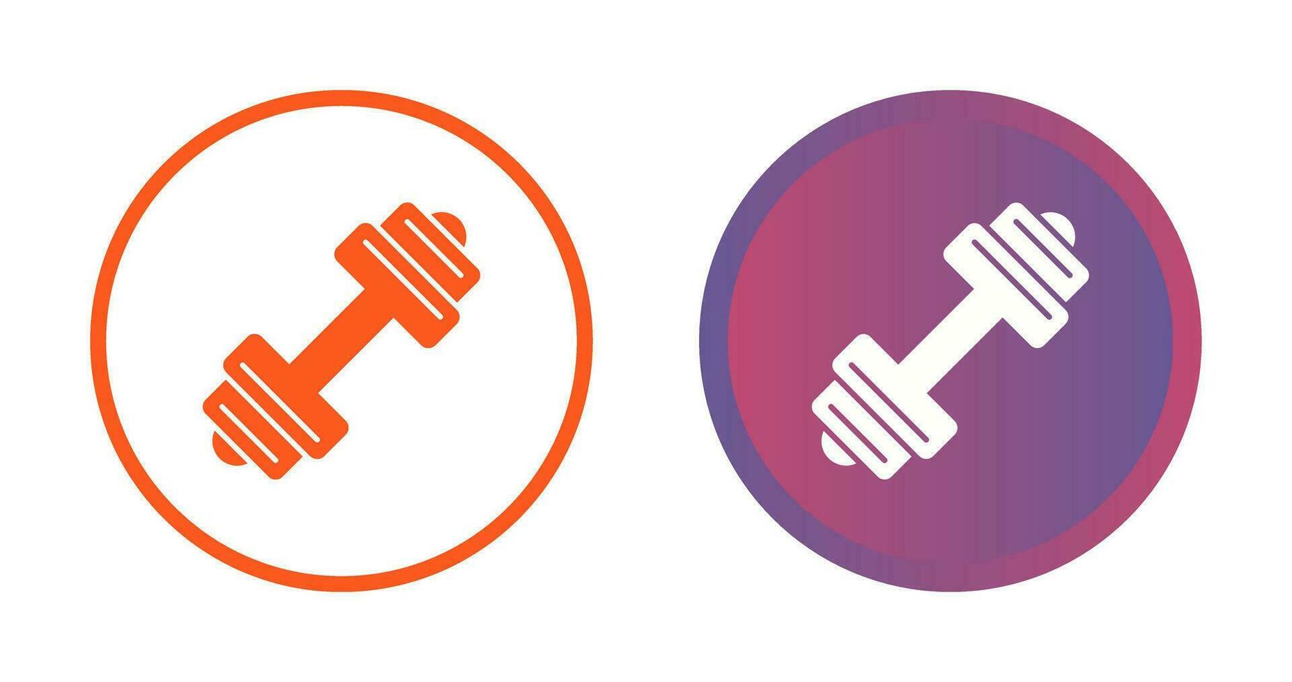 Dumbbell Vector Icon