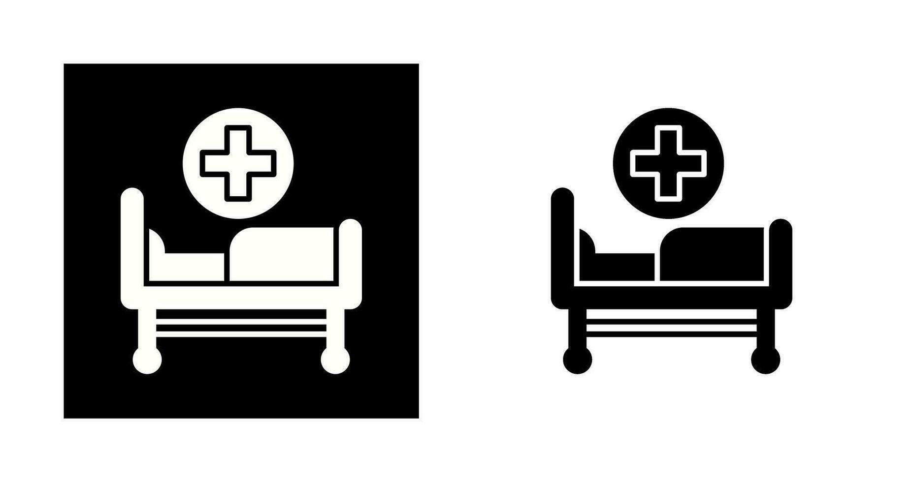 Hospital Bed Vector Icon