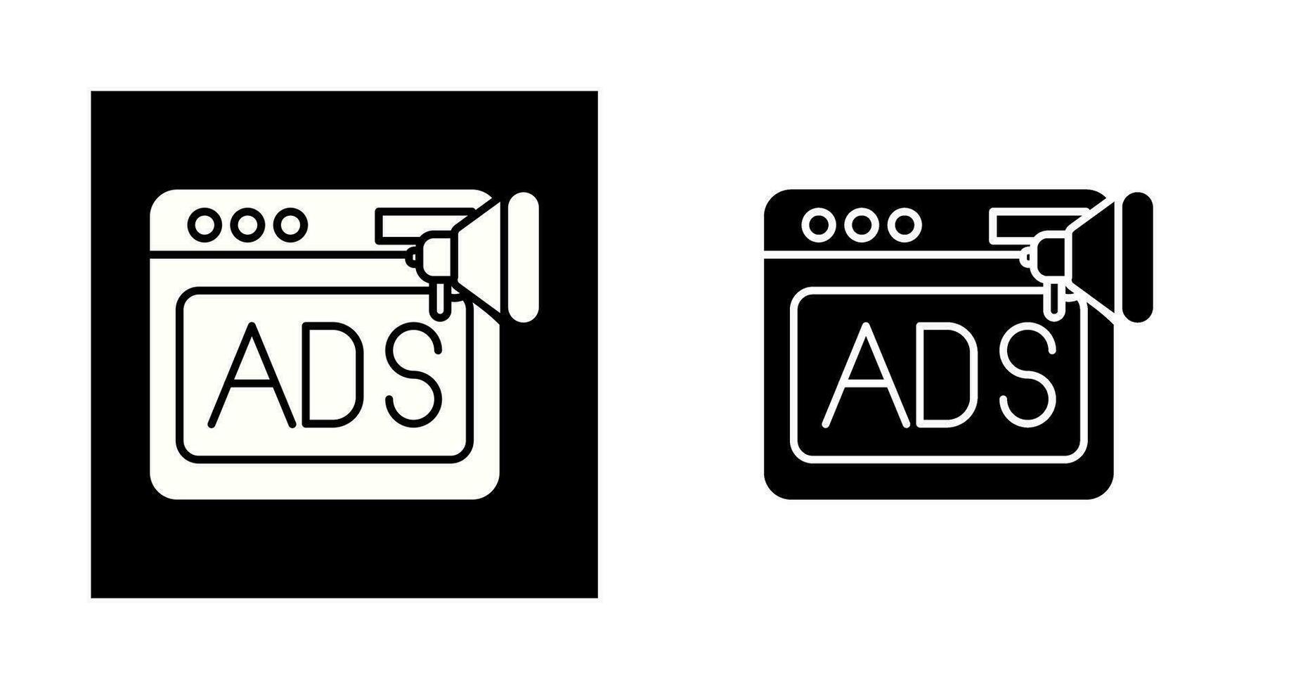 Native Advertising Vector Icon