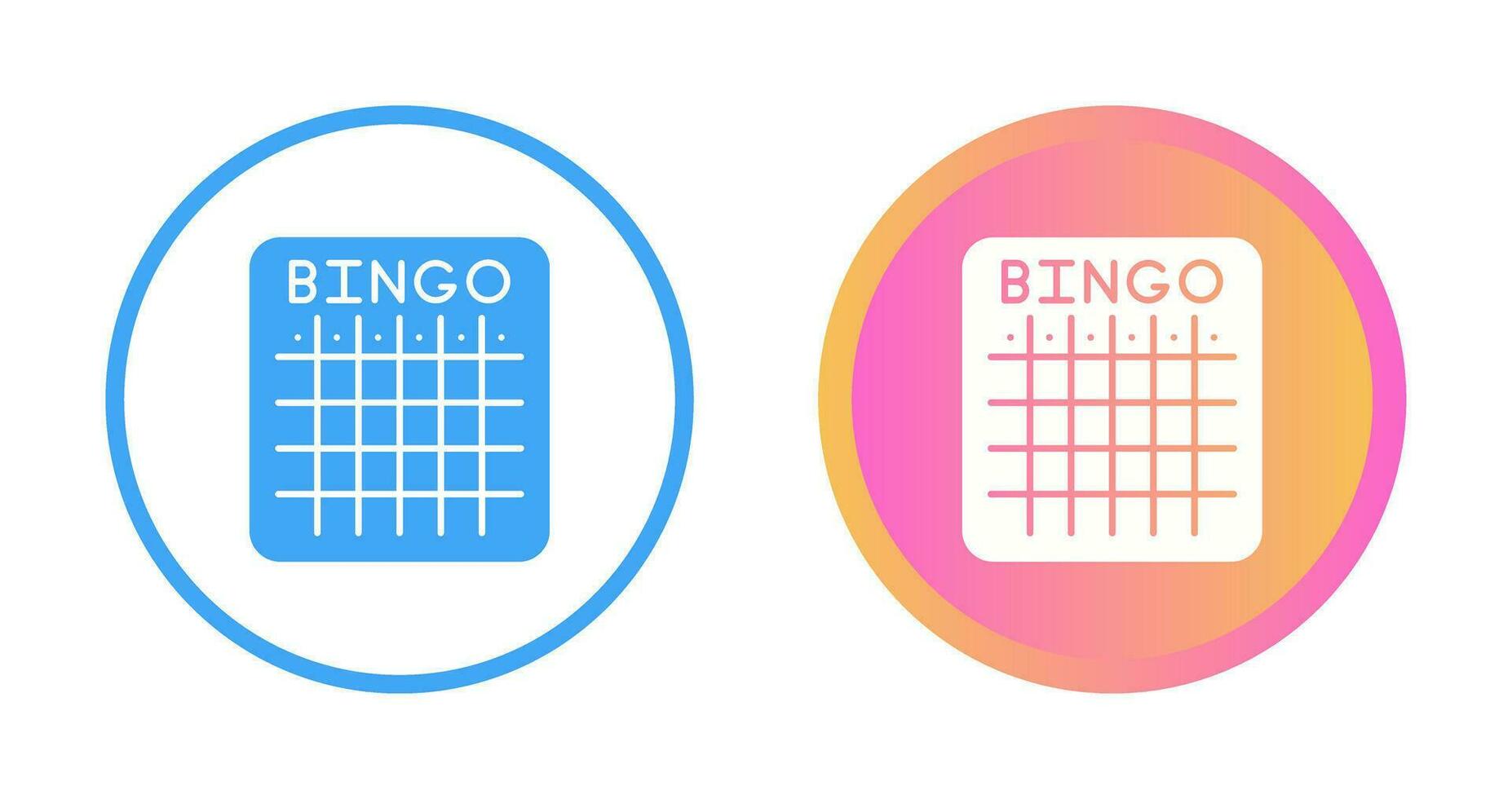 icono de vector de bingo