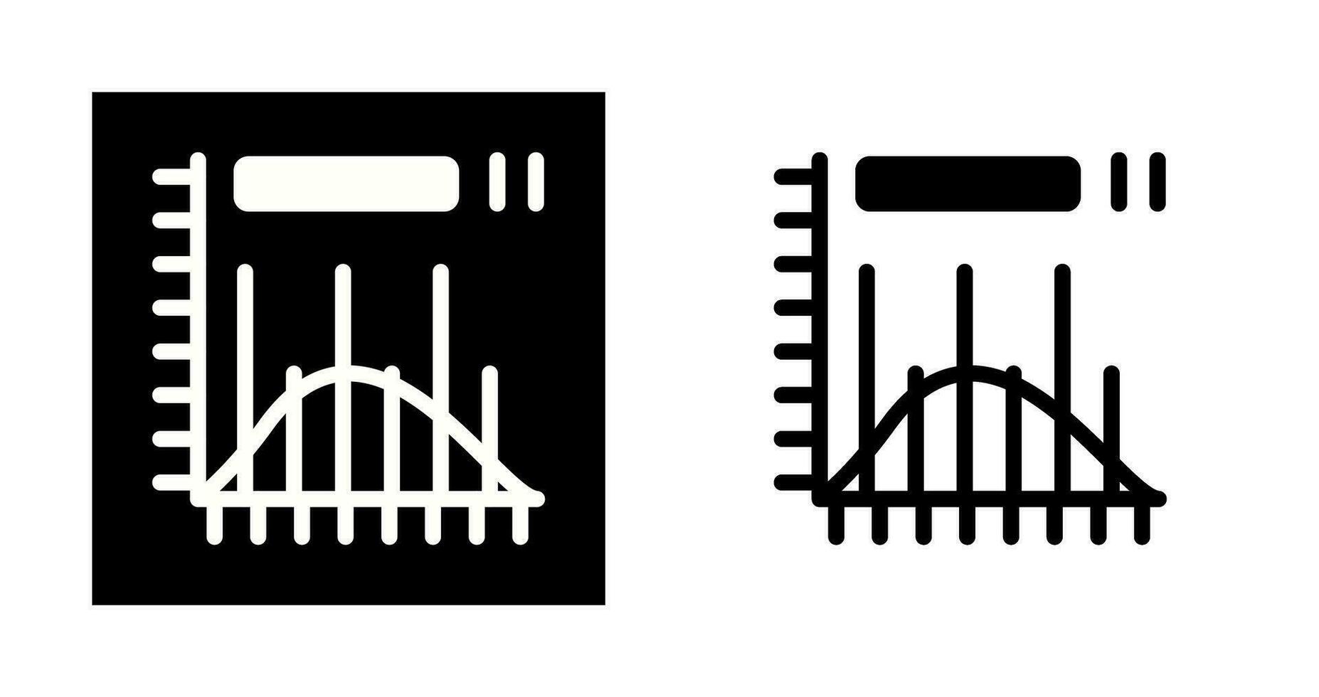 icono de vector de histograma