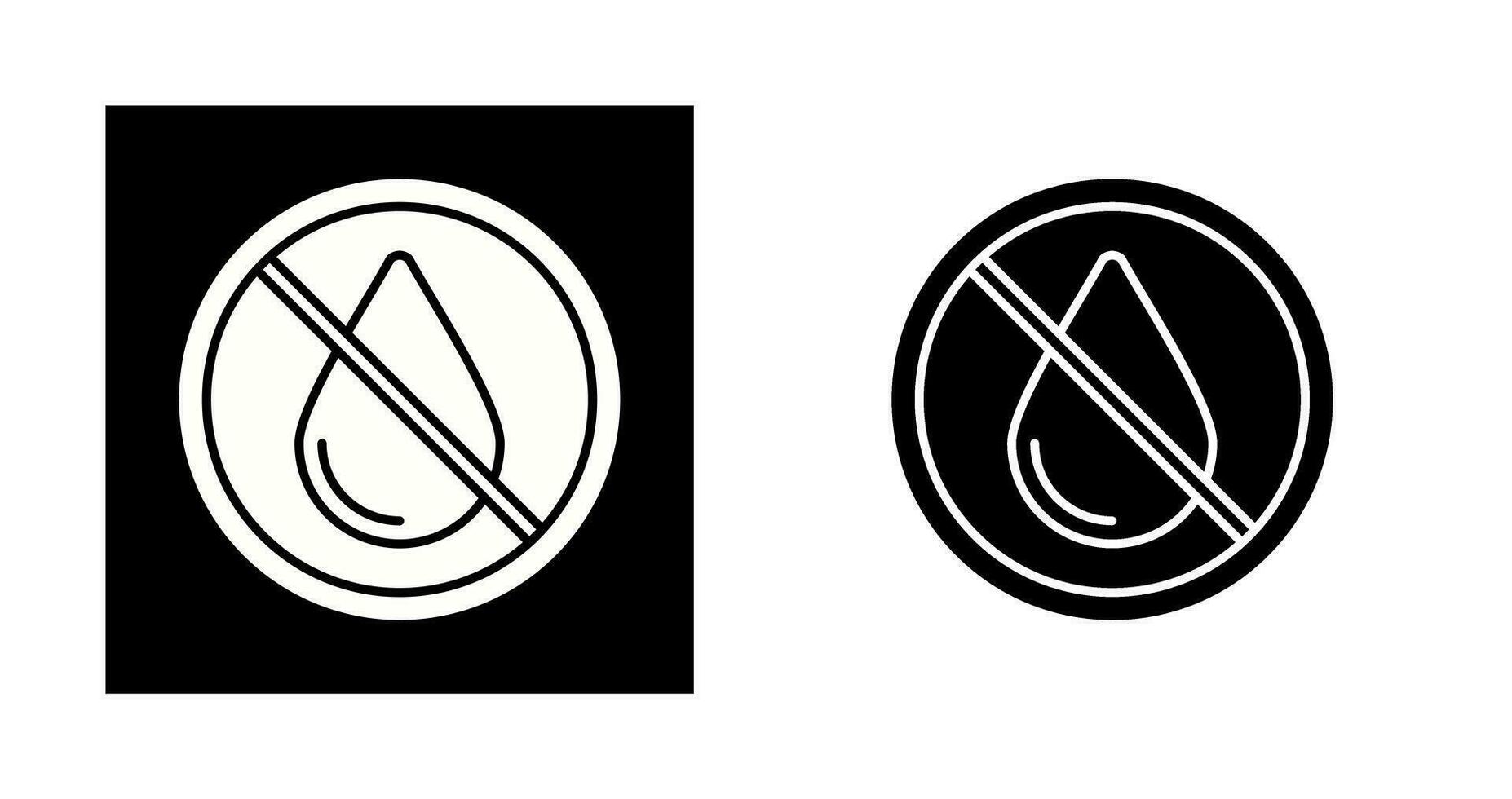 No Water Vector Icon