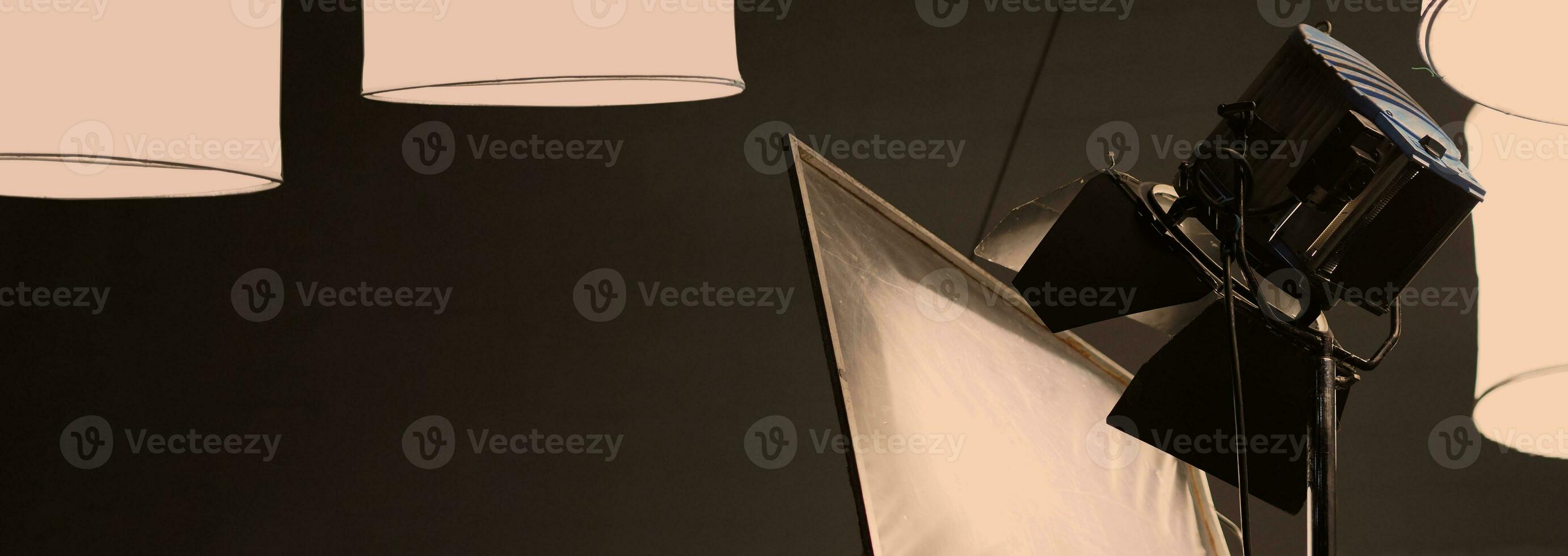 Film light for video production camera in studio set or Use as studio photo shoot light
