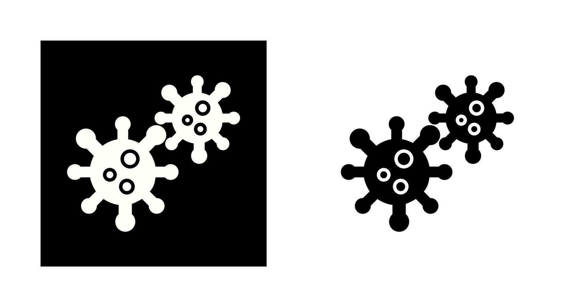 icono de vector de virus covid