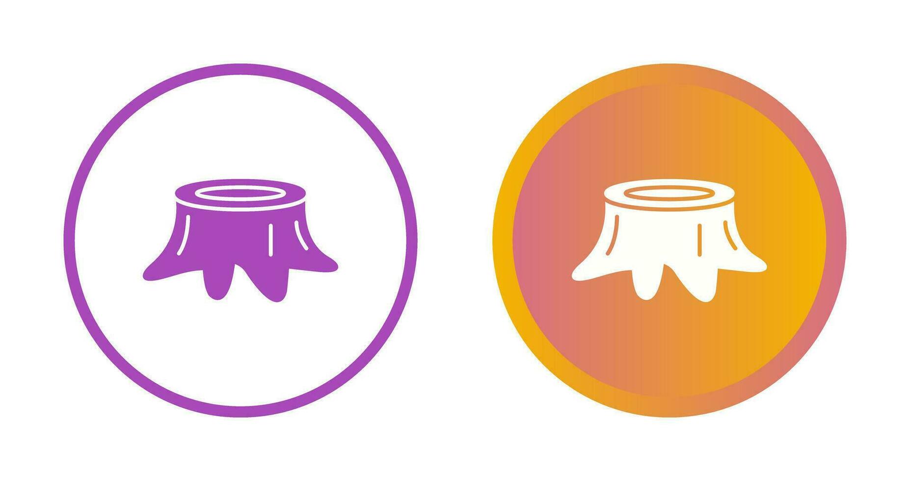 Stump Vector Icon