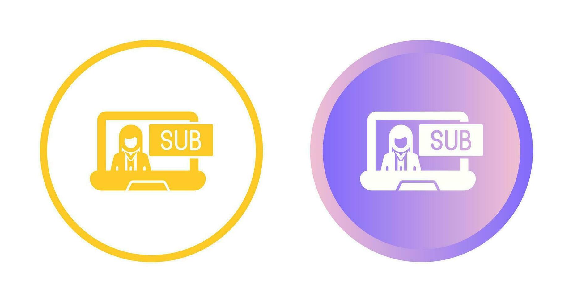 Subscriber Model Vector Icon