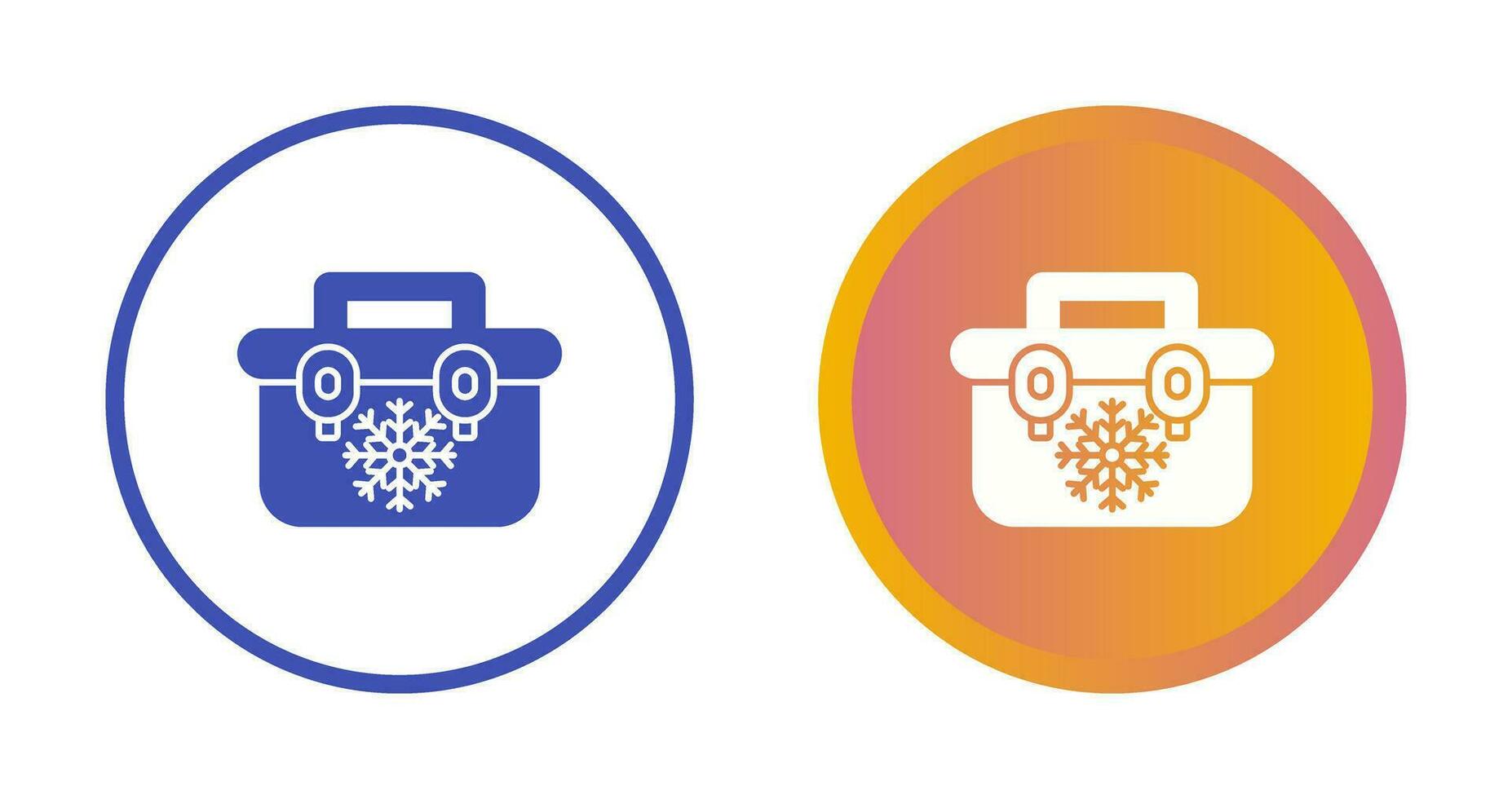 Portable Fridge Vector Icon