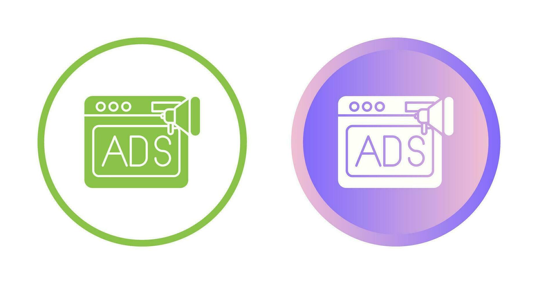 Native Advertising Vector Icon