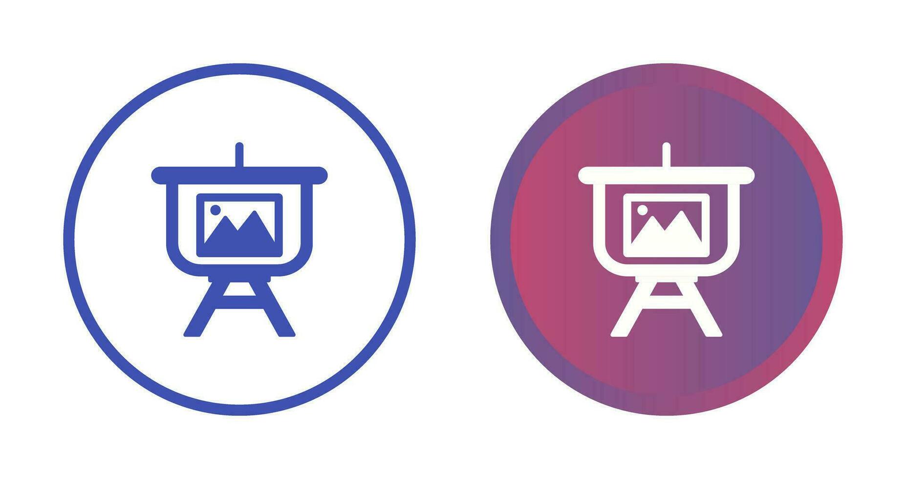 Gallery Presentation Vector Icon