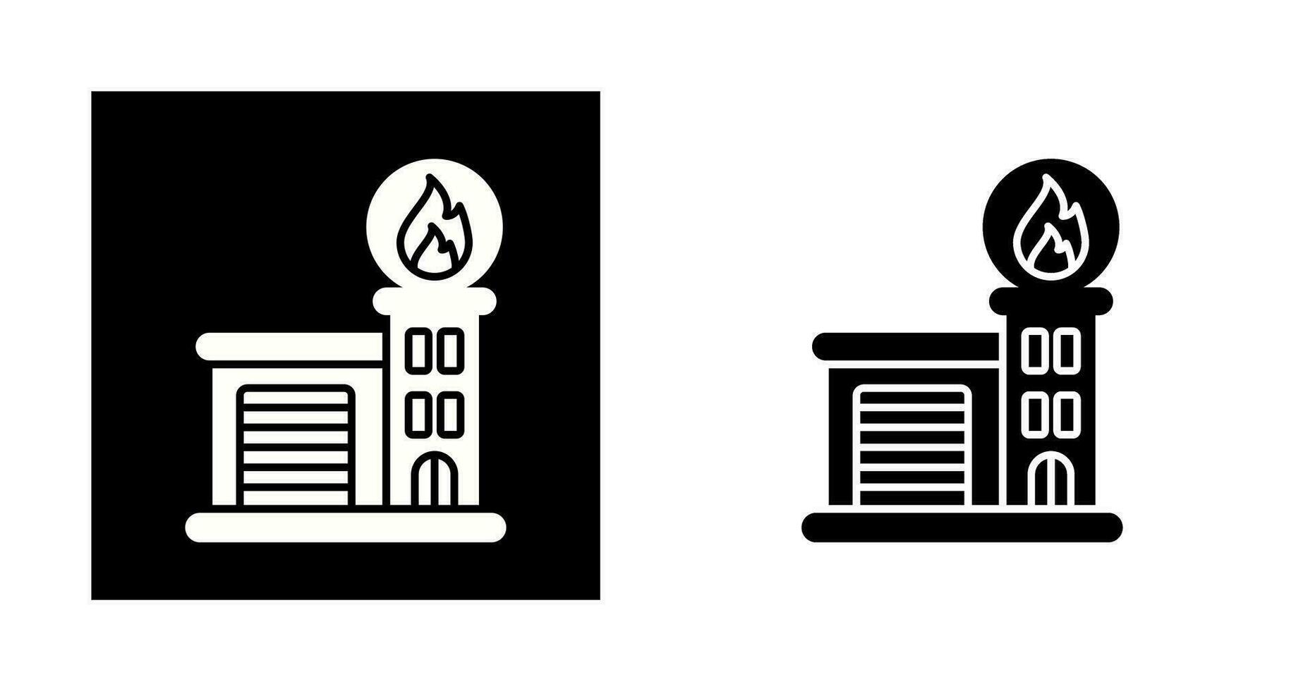 Fire Station Vector Icon
