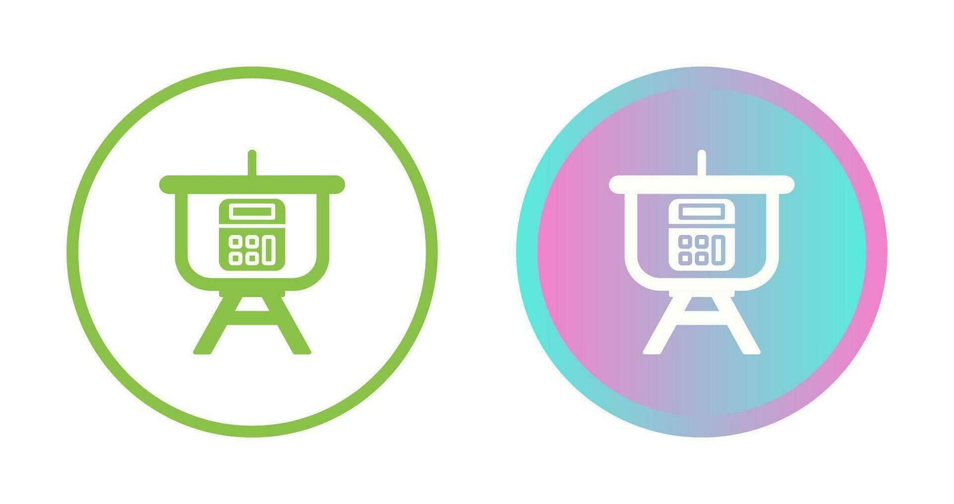 Calculation Presentation Vector Icon