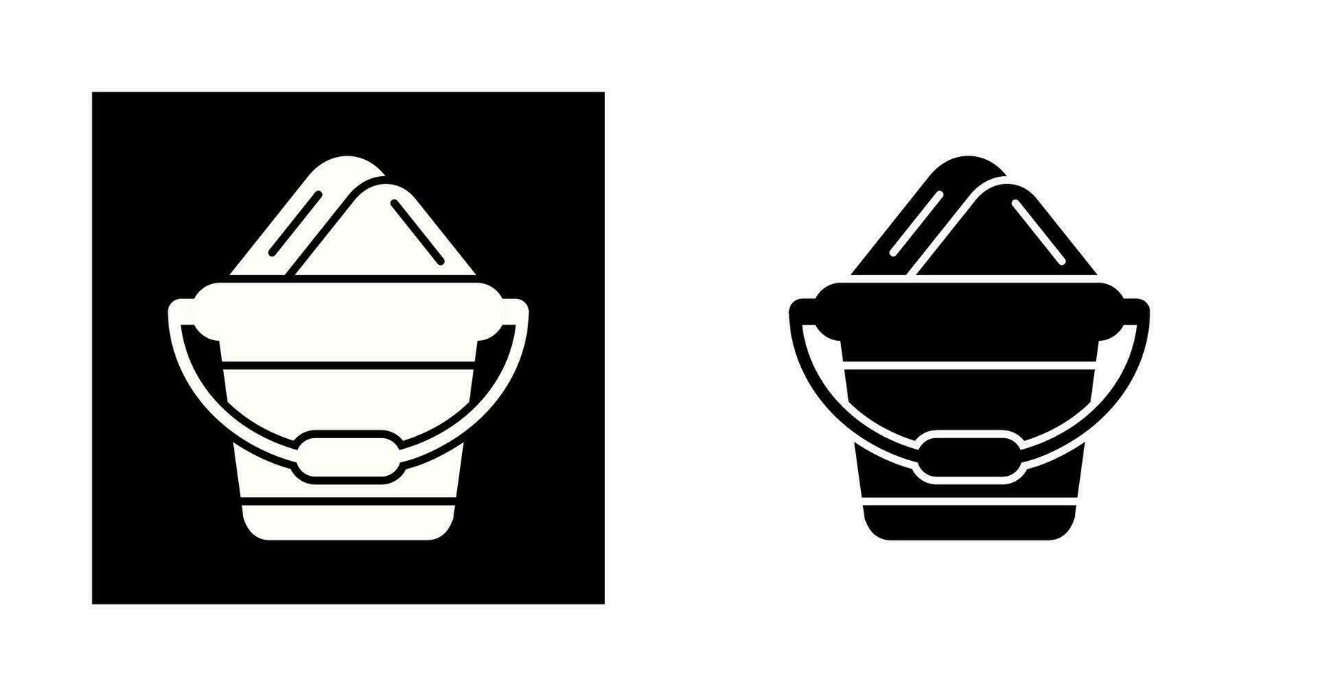 Sand Bucket Vector Icon
