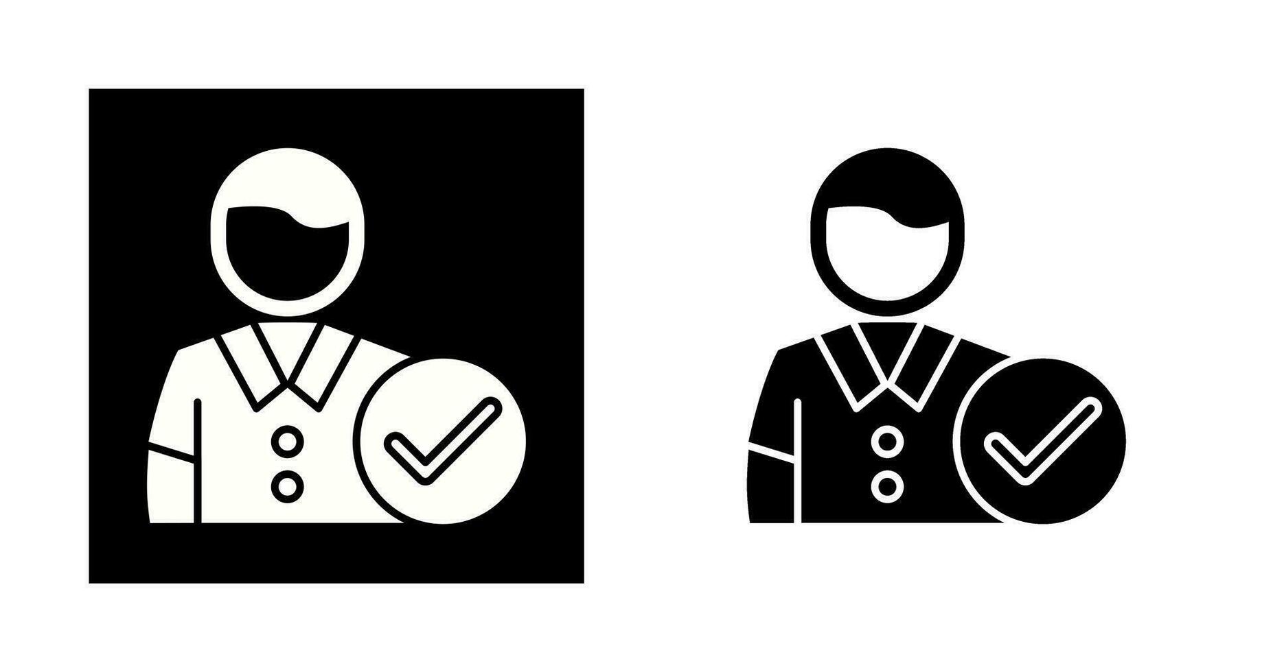 Man Accept Vector Icon
