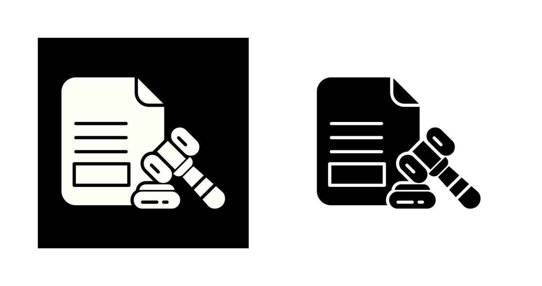 Legal Paper Vector Icon