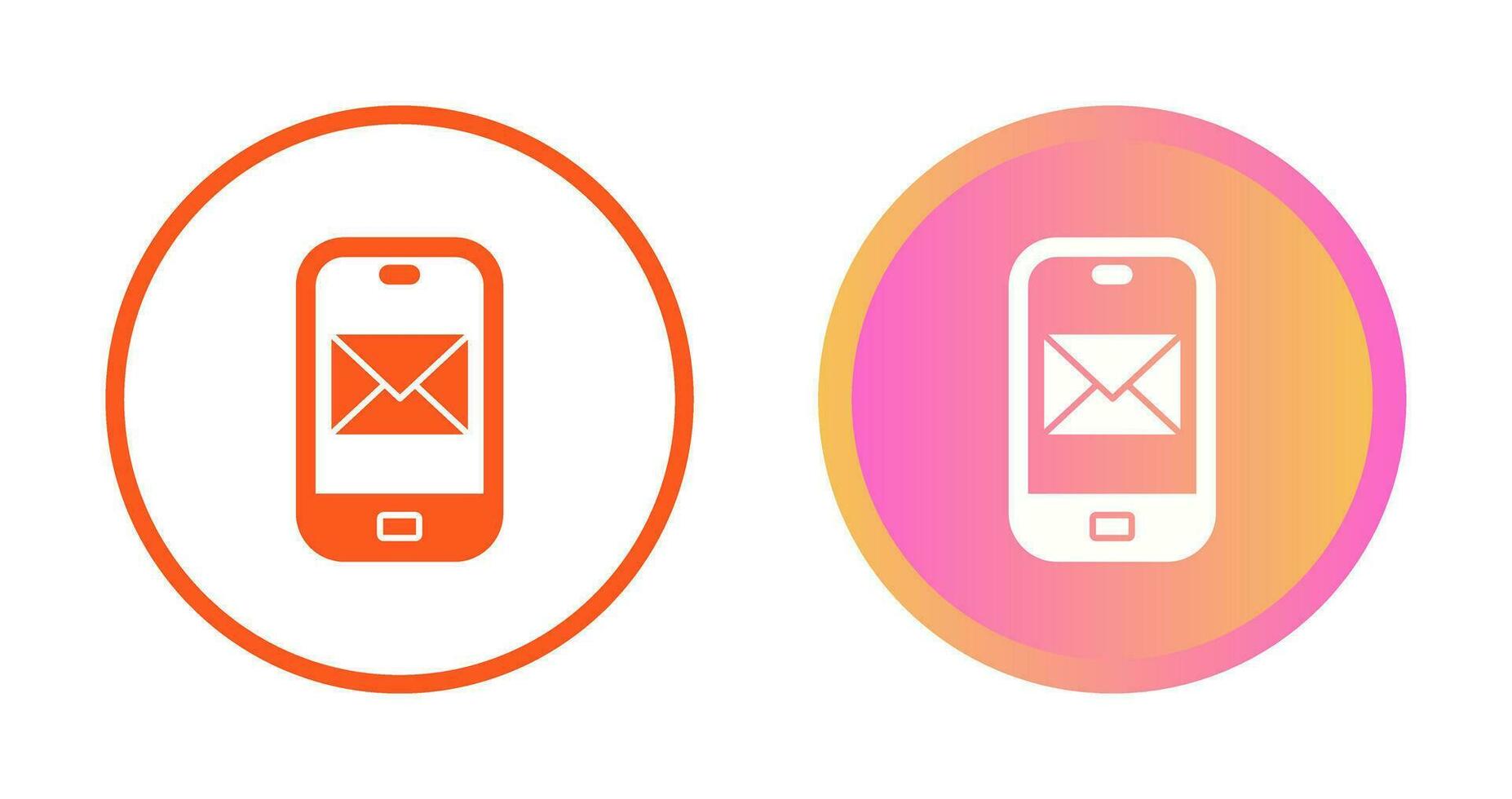 Smartphone mail Vector Icon