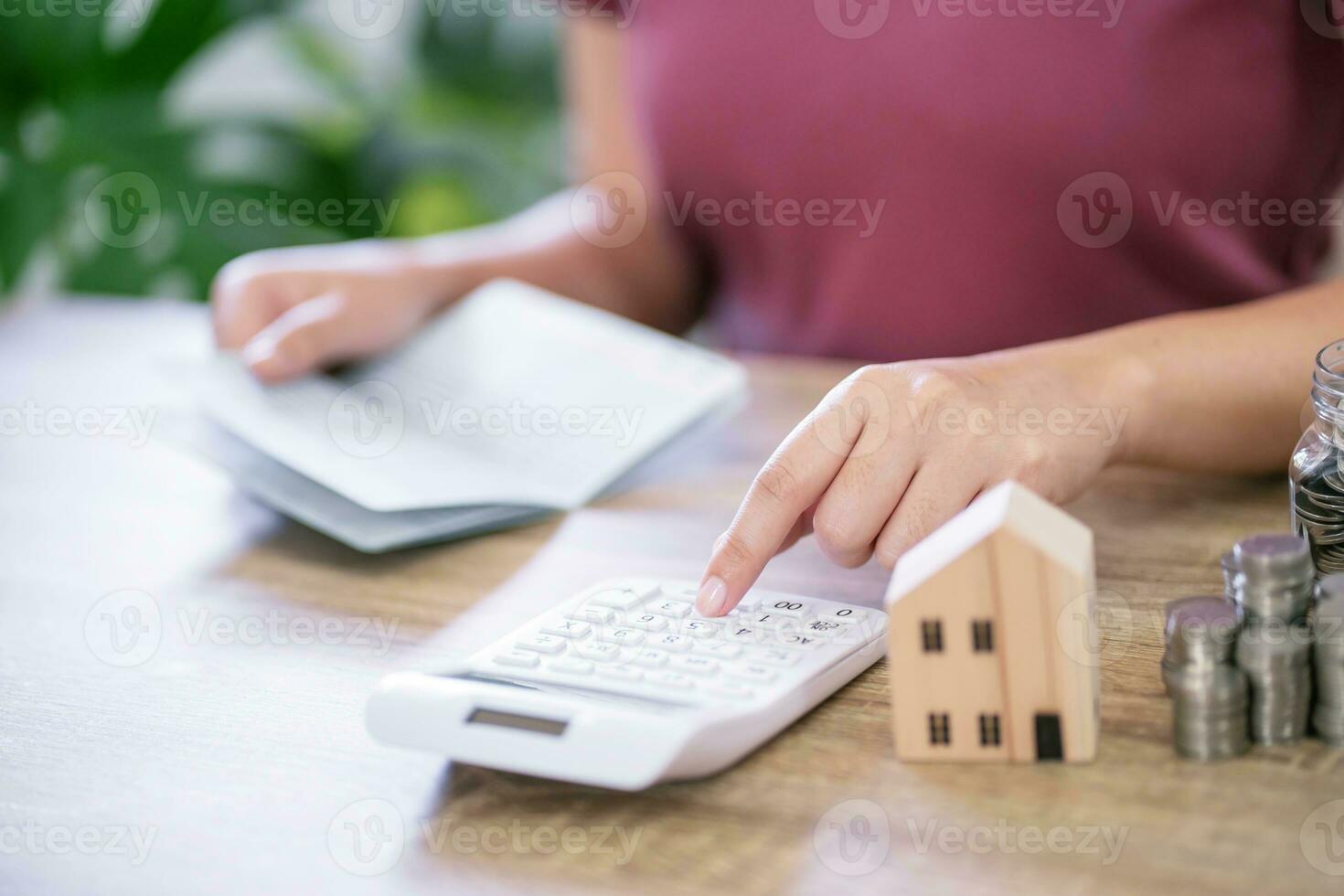 Female hand stack coins growing business. Saving money financial or loan for prepare in future financial insurance concept photo
