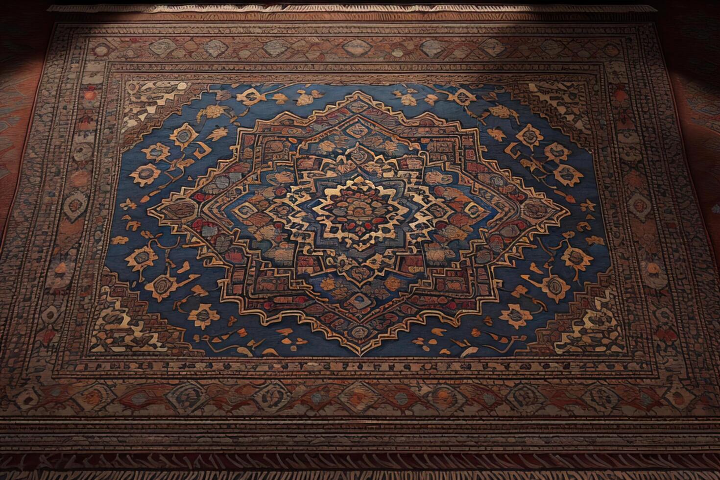 Ceramic floor in the Qutub Minar complex, Morocco. photo