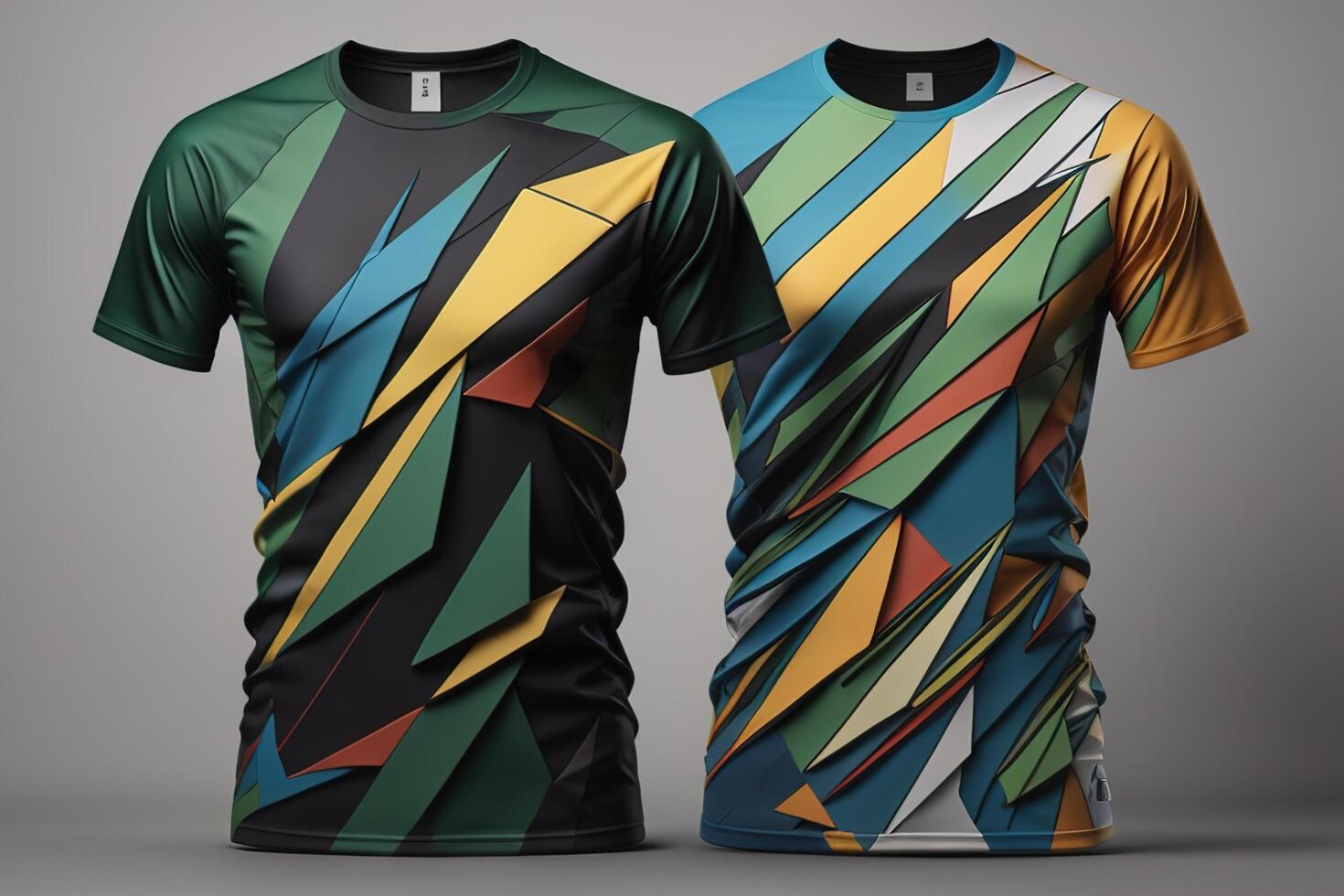 Soccer jersey template for football kit or soccer uniform. Dark background. photo