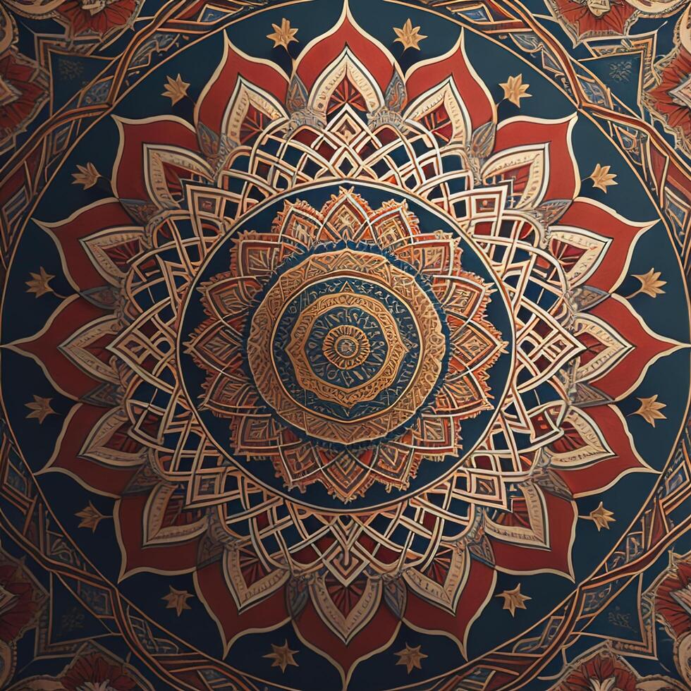 Vintage background with mandala pattern. illustration for your design. photo