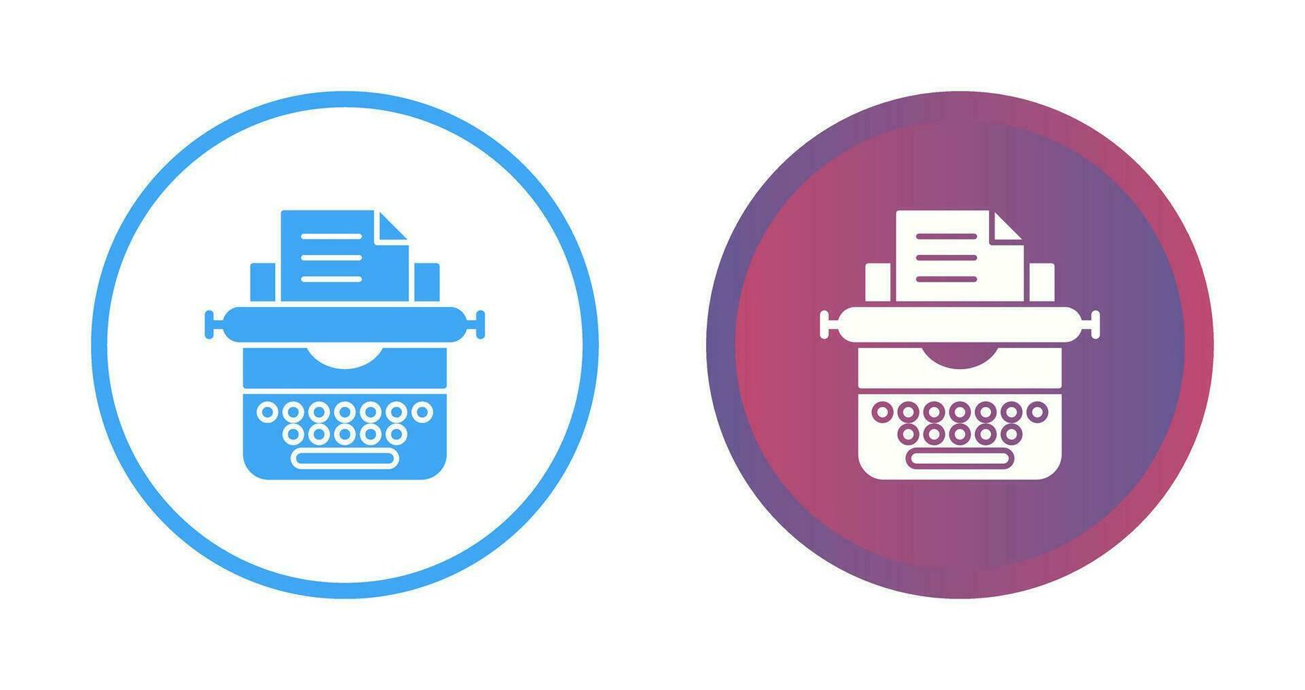 Typewriter Vector Icon
