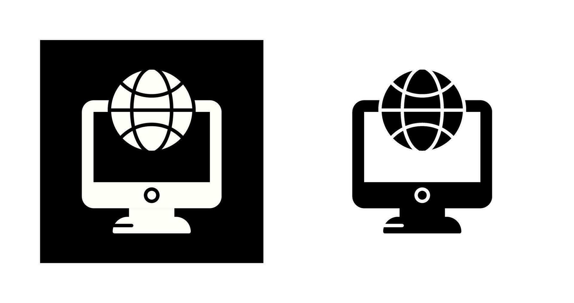 Lcd Globe Vector Icon