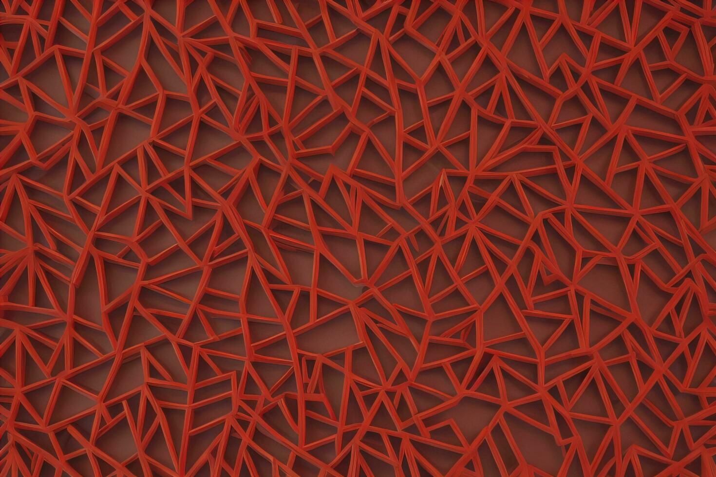 Abstract fractal composition with various geometrical shapes. ai generative photo