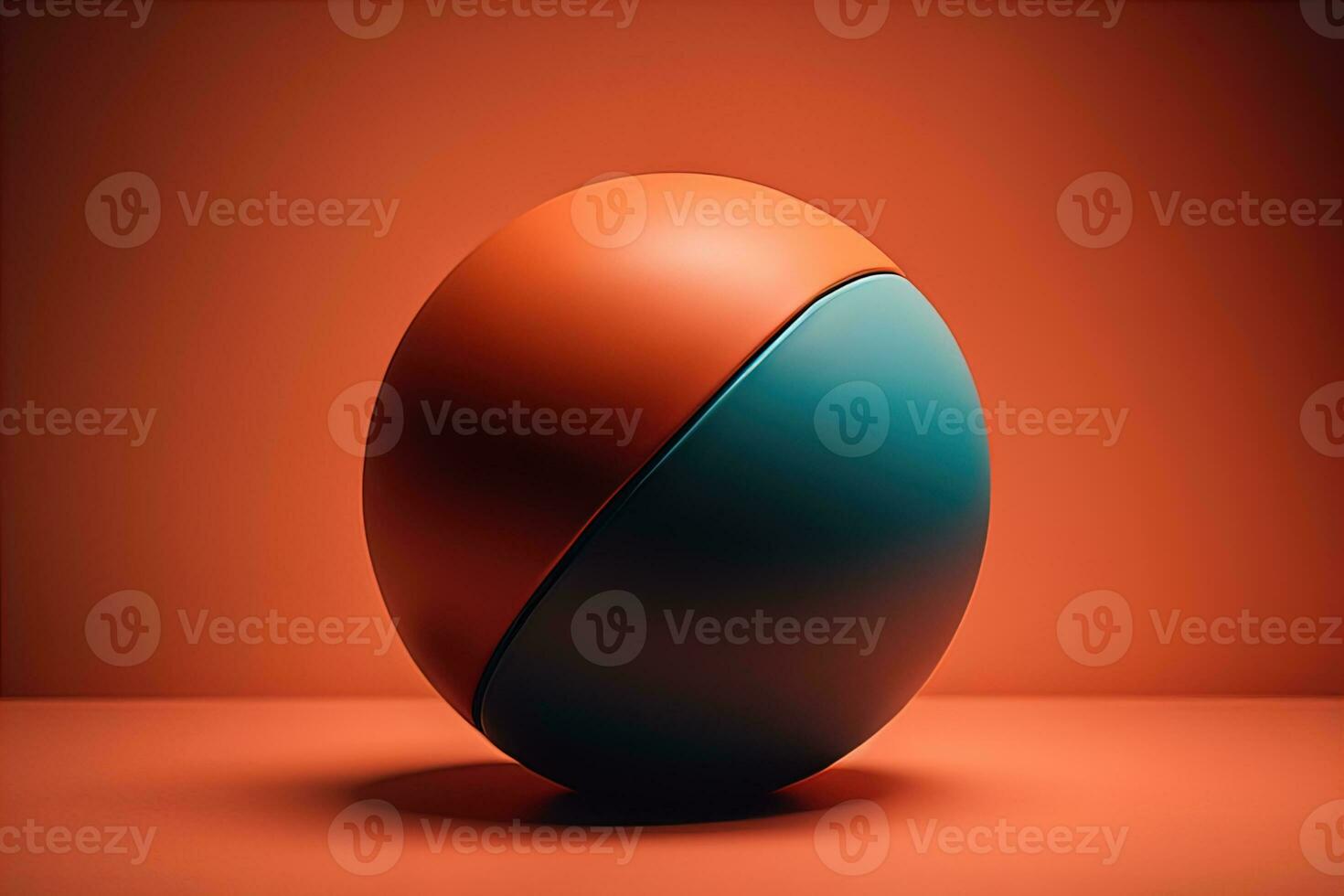 Closeup of a colourful ball. ai generative photo