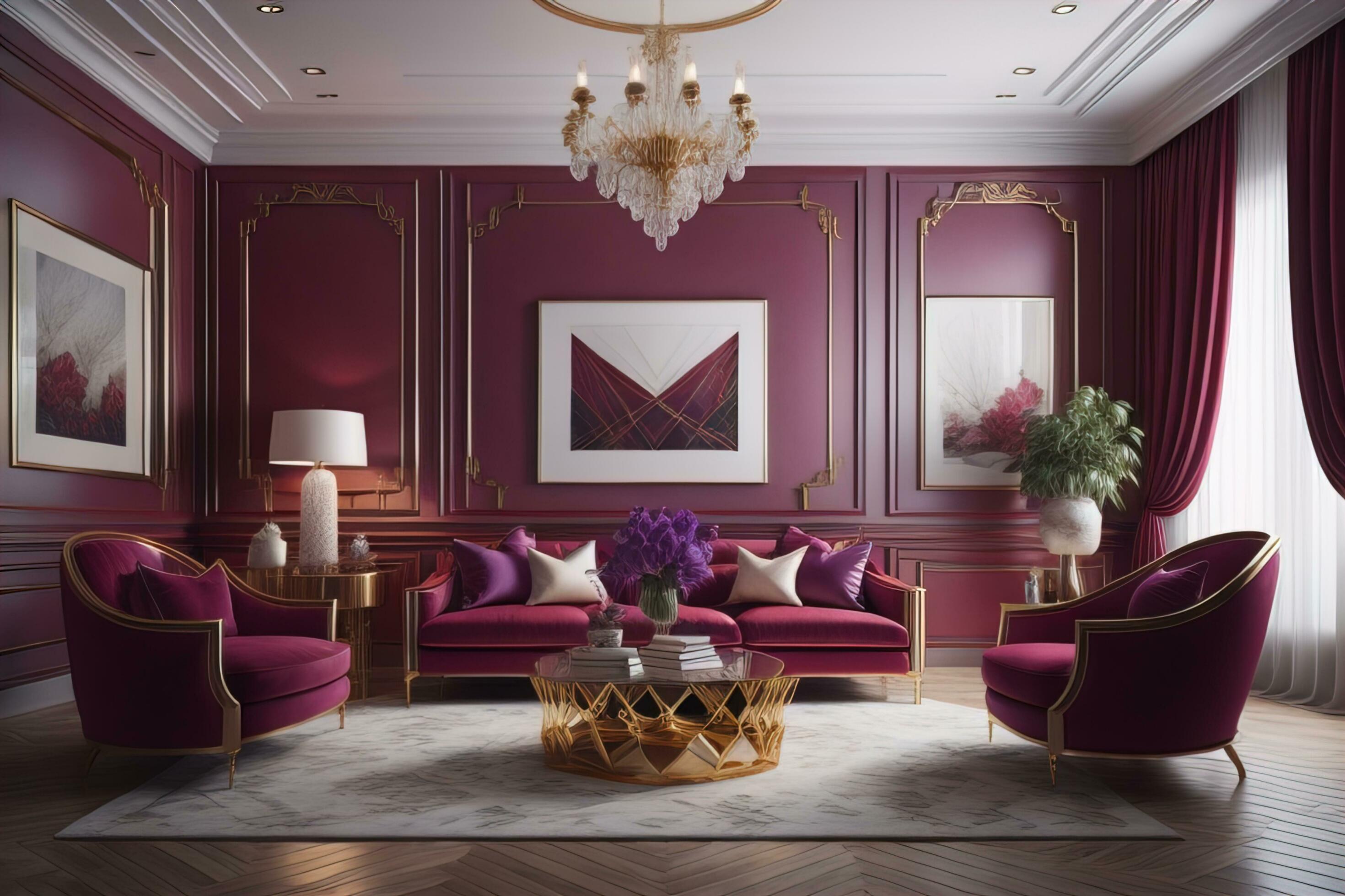 Luxury living room interior with furniture, ai generative 27062249 ...