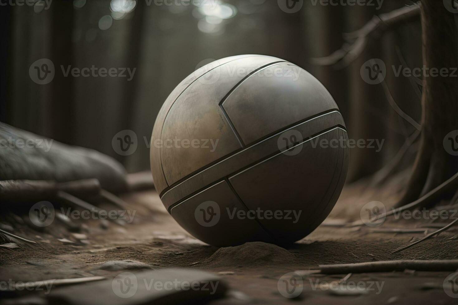 Closeup of a colourful ball. ai generative photo