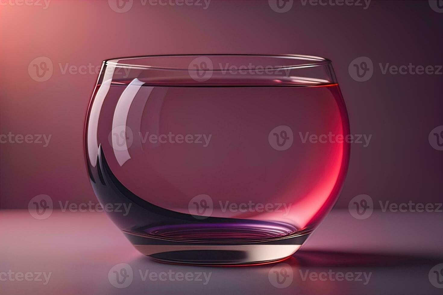 Colorful glass pot on a dark background. ai generative photo