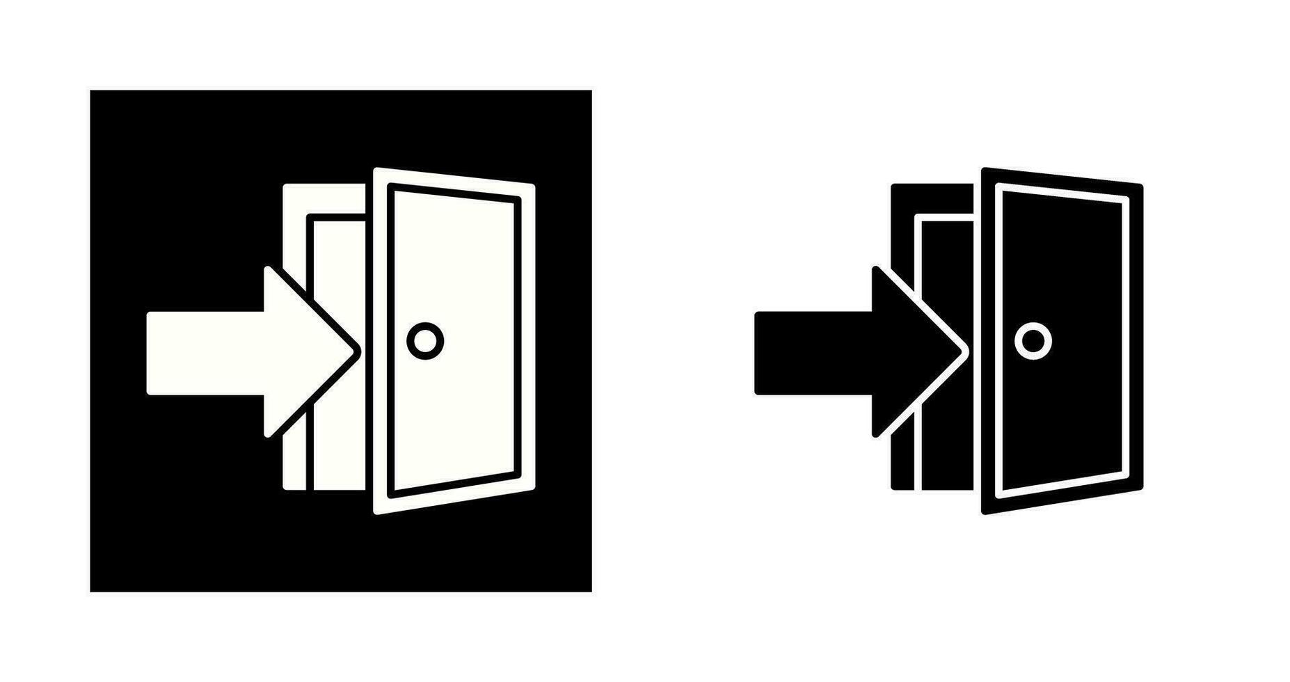 icono de vector de puerta de salida