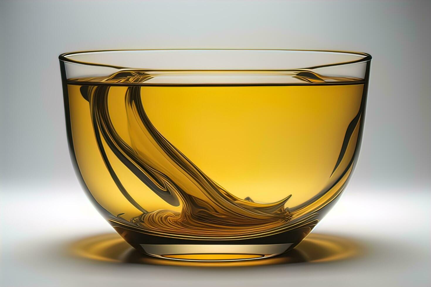 Colorful glass pot on a dark background. ai generative photo