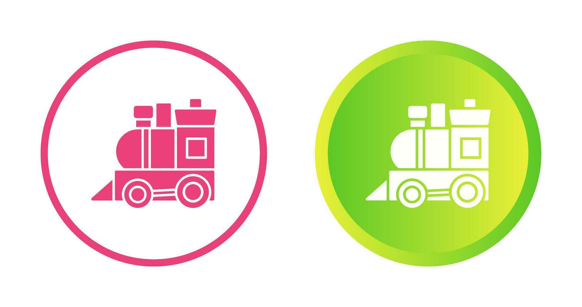 icono de vector de tren de juguete